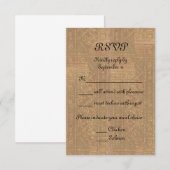 Renaissance Lady en Knight Medieval Wedding RSVP Kaartje (Voorkant / Achterkant)