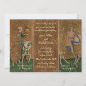 Renaissance Lady en Knight Weddenschap met Initial Kaart (Voorkant)