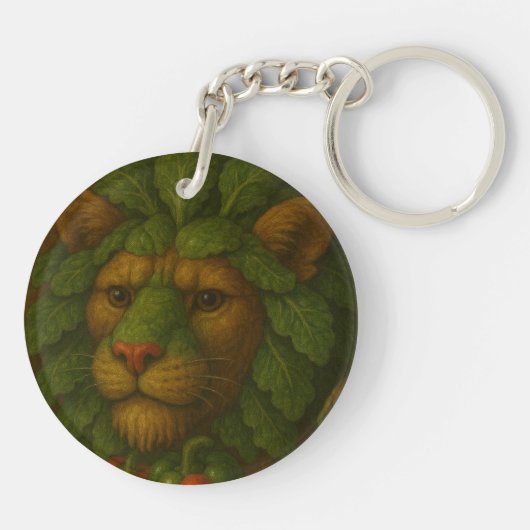 Renaissance Leeuwenportret Sleutelhanger (Achterkant)