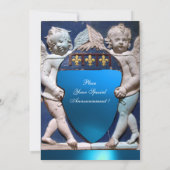 RENAISSANCE LITTLE ANGELS BLUE SAPPHIRE MONOGRAM KAART (Achterkant)