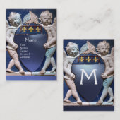 RENAISSANCE LITTLE ANGELS MONOGRAM Blauw Topaas Visitekaartje (Voorkant / Achterkant)