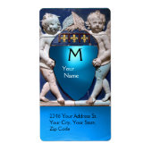 RENAISSANCE LITTLE ANGELS MONOGRAM Blue Sapphire Etiket (Voorkant)