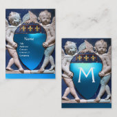 RENAISSANCE LITTLE ANGELS MONOGRAM, Blue Sapphire Visitekaartje (Voorkant / Achterkant)