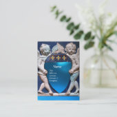 RENAISSANCE LITTLE ANGELS MONOGRAM, Blue Sapphire Visitekaartje (Staand voorkant)