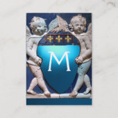 RENAISSANCE LITTLE ANGELS MONOGRAM, Blue Sapphire Visitekaartje (Achterkant)
