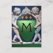 RENAISSANCE LITTLE ANGELS MONOGRAM Green Jade Visitekaartje (Achterkant)