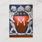RENAISSANCE LITTLE ANGELS MONOGRAM Oranje Agate Visitekaartje (Achterkant)