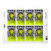 RENAISSANCE LITTLE ANGELS MONOGRAM Yellow Topaz Etiket (Full Sheet)