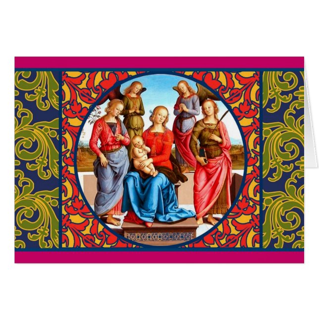 Renaissance Madonna en kinderkaart (Voorkant Horizontaal)