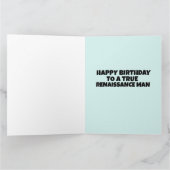 RENAISSANCE MAN BIRTHDAY WENSKAART BEDANKKAART (Binnen)