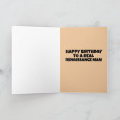 RENAISSANCE MAN BIRTHDAY WENSKAARTEN BEDANKKAART (Binnen)