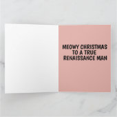 RENAISSANCE MAN KAT KERSTFEEST GROTE KAARTEN (Binnen)