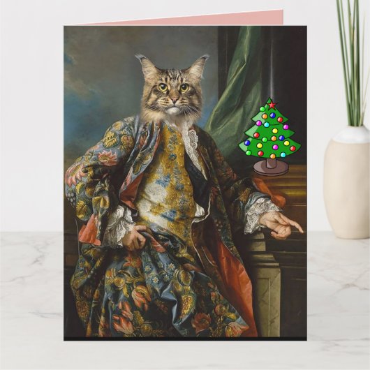 RENAISSANCE MAN KAT KERSTMIS KAARTEN (Voorkant)