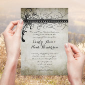 Renaissance Medieval Gold Wedding Invitations Kaart