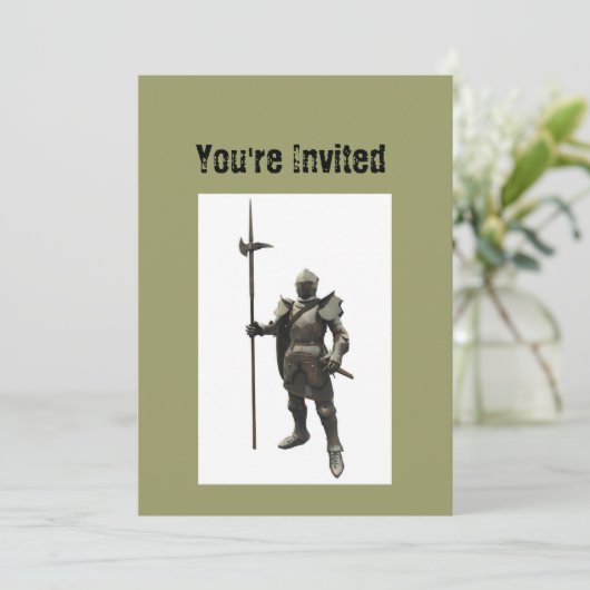  renaissance medieval Knight Kaart (Staand voorkant)