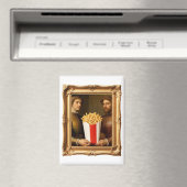 Renaissance Men Holding Modern French Fries Magneet (Insitu (Vaatwasser))