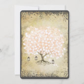 Renaissance middeleeuwse koraalrif - boom - bruilo kaart (Achterkant)