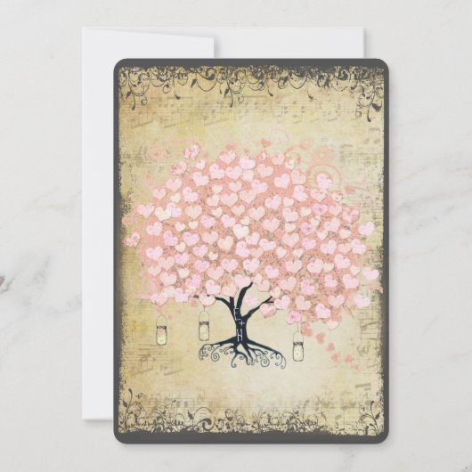 Renaissance middeleeuwse roze hemelboom kaart (Achterkant)