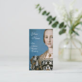 RENAISSANCE MODE JEWELRY COSTUME DESIGNER VISITEKAARTJE (Staand voorkant)