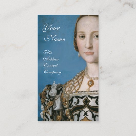 RENAISSANCE MODE JEWELRY COSTUME DESIGNER VISITEKAARTJE (Voorkant)