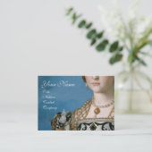 RENAISSANCE MODE JEWELRY COSTUME DESIGNER VISITEKAARTJE (Staand voorkant)