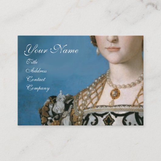 RENAISSANCE MODE SIERADEN COSTUUMONTWERPER VISITEKAARTJE (Voorkant)
