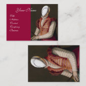 RENAISSANCE MODE THEATRICAL COSTUME DESIGNER VISITEKAARTJE (Voorkant / Achterkant)