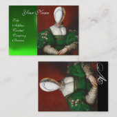 RENAISSANCE MODE THEATRICAL COSTUME DESIGNER VISITEKAARTJE (Voorkant / Achterkant)