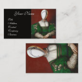 RENAISSANCE MODE THEATRICAL COSTUME DESIGNER VISITEKAARTJE (Voorkant / Achterkant)