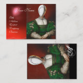 RENAISSANCE MODE THEATRICAL COSTUME DESIGNER VISITEKAARTJE (Voorkant / Achterkant)