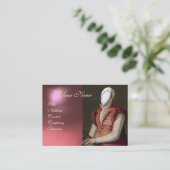 RENAISSANCE MODE THEATRICAL COSTUME DESIGNER VISITEKAARTJE (Staand voorkant)