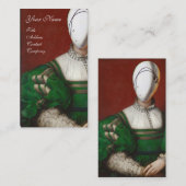 RENAISSANCE MODE THEATRICAL COSTUME DESIGNER VISITEKAARTJE (Voorkant / Achterkant)
