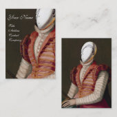 RENAISSANCE MODE THEATRICAL COSTUME DESIGNER VISITEKAARTJE (Voorkant / Achterkant)