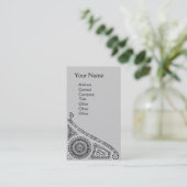 RENAISSANCE Monogram 1 lichtgrijs Visitekaartje (Staand voorkant)