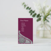 RENAISSANCE Monogram 1 rood Visitekaartje (Staand voorkant)