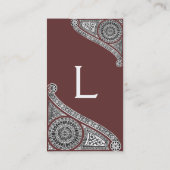 RENAISSANCE Monogram 1 Visitekaartje (Achterkant)