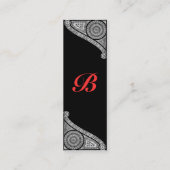 RENAISSANCE MONOGRAM 3 MINI VISITEKAARTJE (Achterkant)