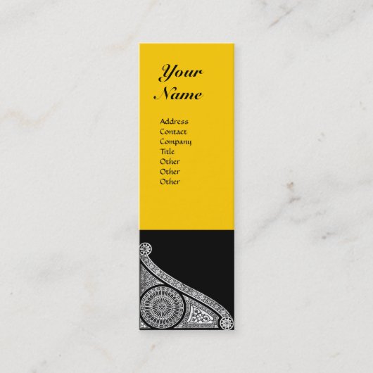 RENAISSANCE MONOGRAM MINI VISITEKAARTJE (Voorkant)