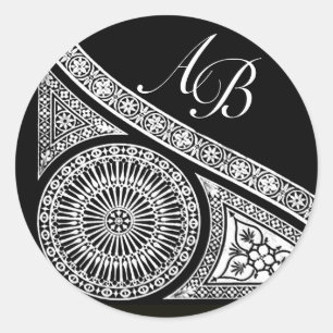 RENAISSANCE MONOGRAM RONDE STICKER