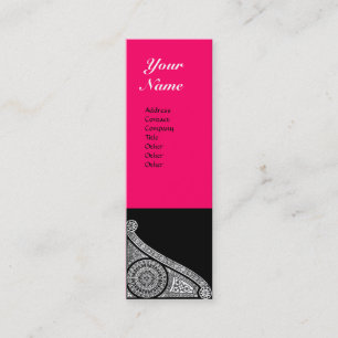 RENAISSANCE MONOGRAM roze Mini Visitekaartje