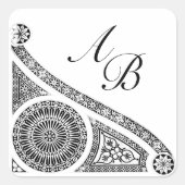 RENAISSANCE MONOGRAM VIERKANTE STICKER (Voorkant)