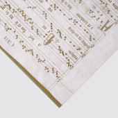 Renaissance Music met handgeschreven notitie onder Tissuepapier (Detail)