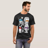 Renaissance Ninja Artists Poster Style Pop Art T-shirt (Voorkant volledig)