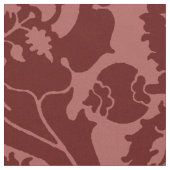 Renaissance Oblique Floral, Dark Red Stof (Close Up)