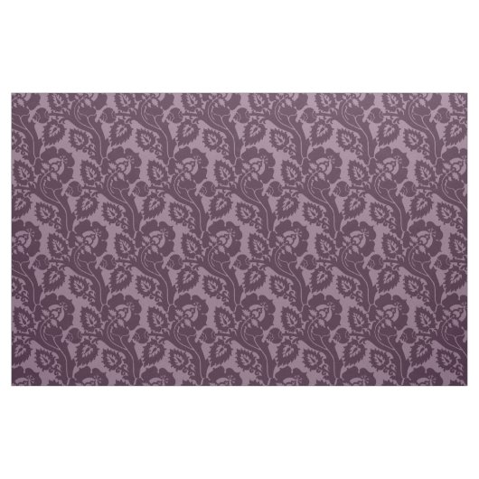 Renaissance Oblique Floral, Eggplant Stof (Yard (91,4 cm))