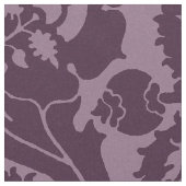 Renaissance Oblique Floral, Eggplant Stof (Close Up)