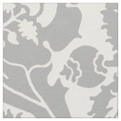 Renaissance Oblique Floral, Silver-Grey Stof (Close Up)