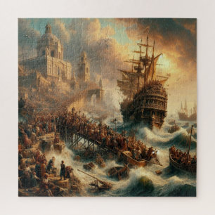 Renaissance olieverfschilderij legpuzzel