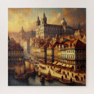 Renaissance olieverfschilderij legpuzzel