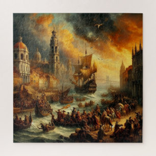 Renaissance olieverfschilderij legpuzzel